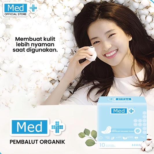 Med+ Organic Pads/Liners | Pembalut Organik (Chlorine free)