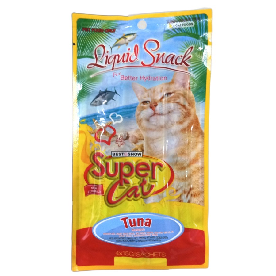 Supercat Creamy Tuna Cemilan Snack Kucing 60 gr