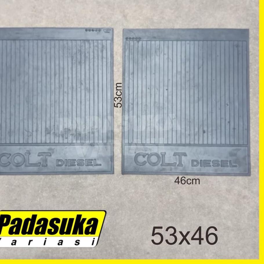 Terjamin  Karpet Lumpur Truk BELAKANG Karet Karpet Lumpur Truk 50 cm Double BLK ✣zfe【