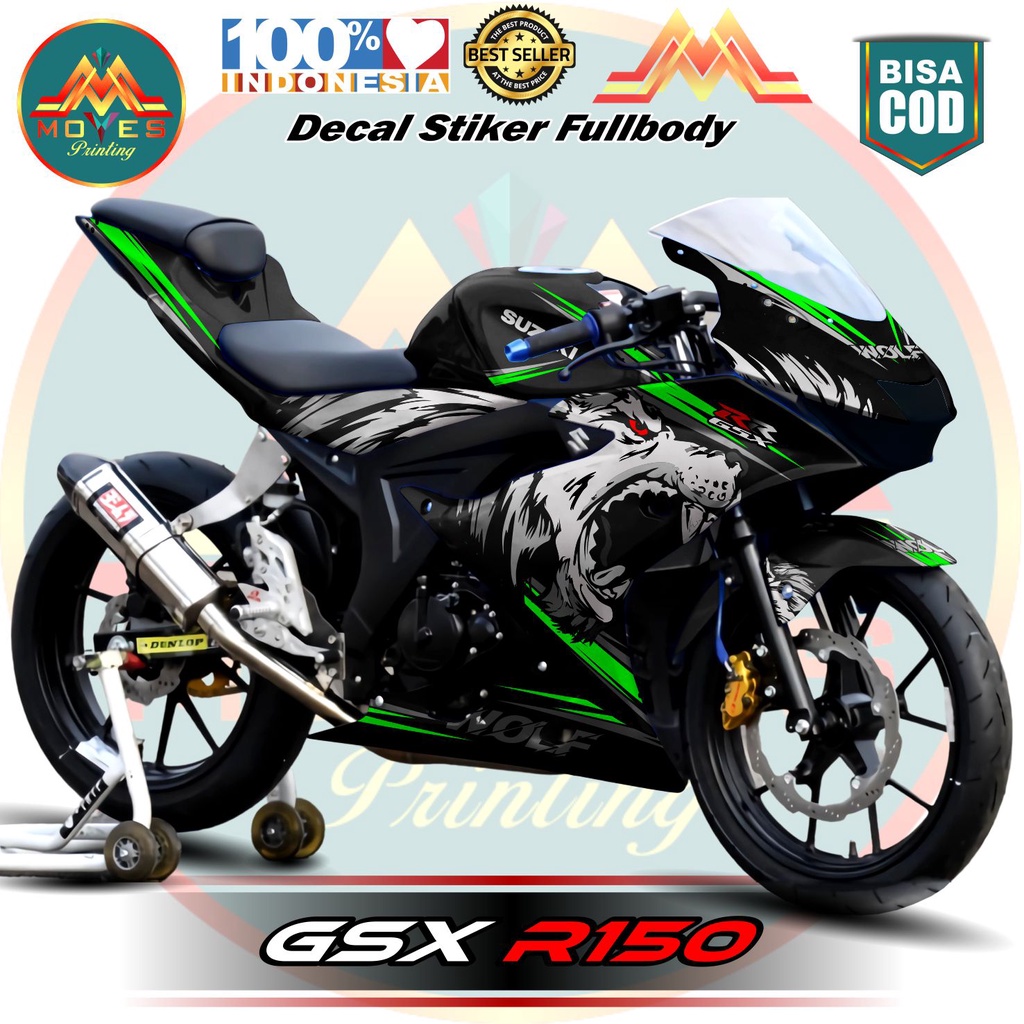 ⭐⭐⭐⭐⭐ Bisa Cod. Decal Sticker Full Body Suzuki GSX 150 R WOLFF / Stiker GSXR 150