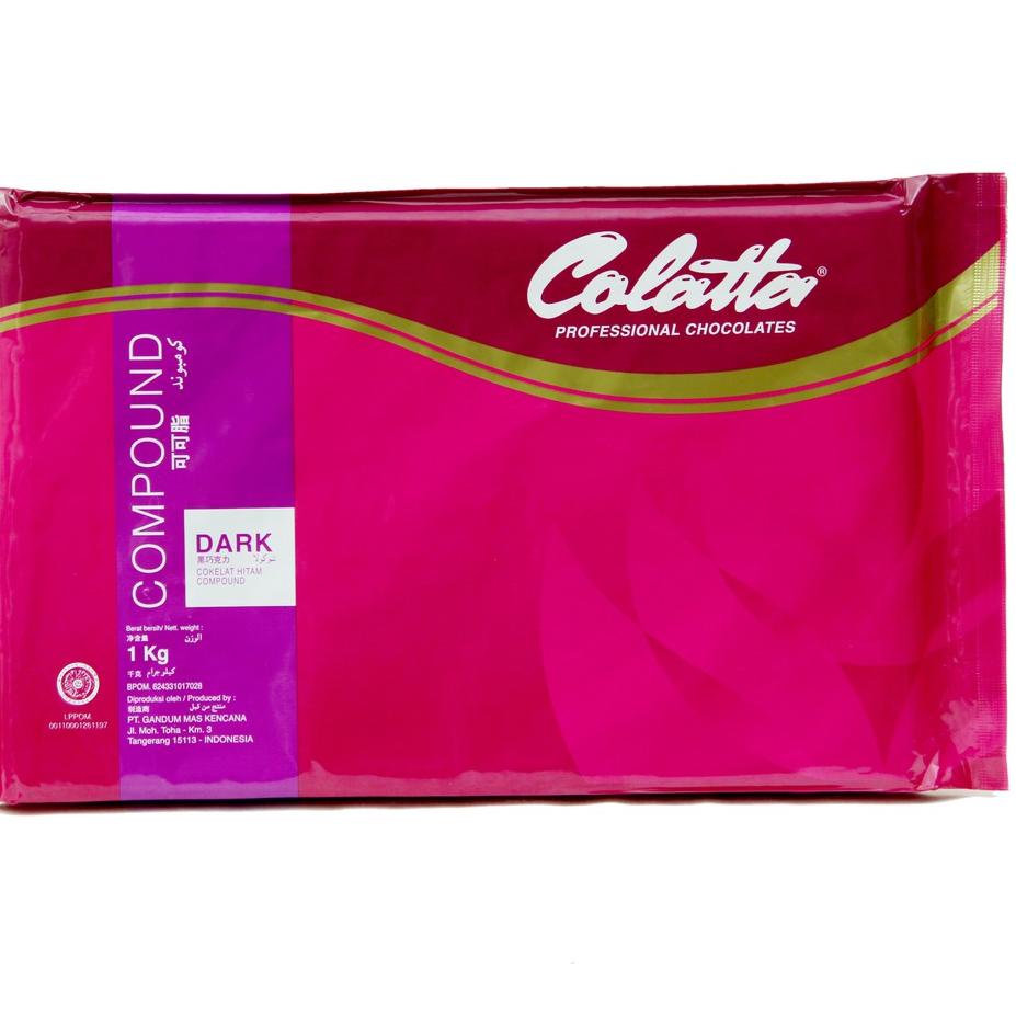 

➷ Cokelat Batang - Colatta Dark Chocolate Compound Kemasan 1kg ✸