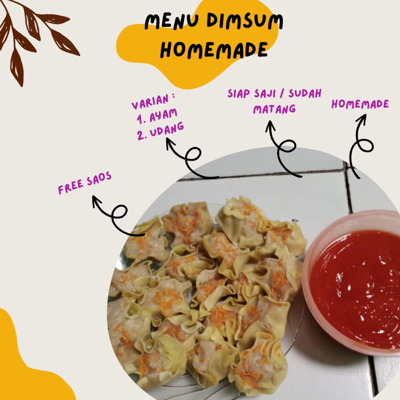 

DIMSUM HOMEMADE | DIMSUM 1 PAKET ISI 10 FREE SAUS | DIMSUM MURAH