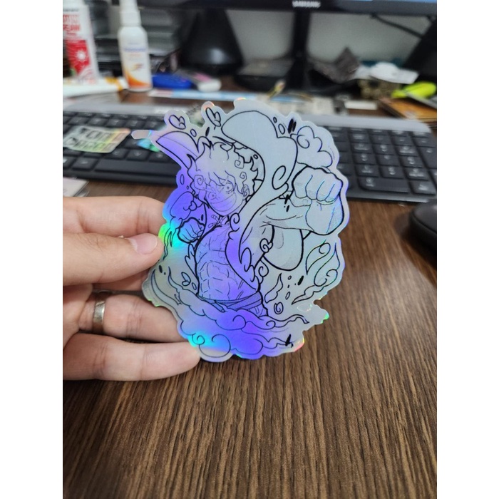 

Sticker Hologram Anime Besar - PSH1511 - One Piece - Luffy Gear 5