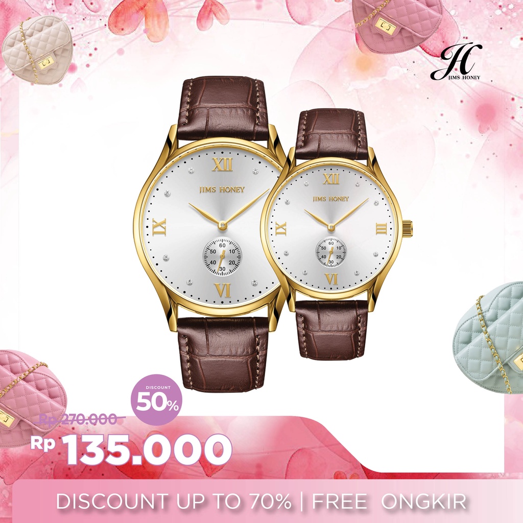 Jims Honey JHW 08 - Jam tangan couple -Jam unisex