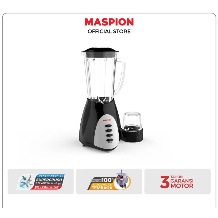 MASPION MT-1569 BLENDER KACA / MT1569 2IN1 1,25 LITER