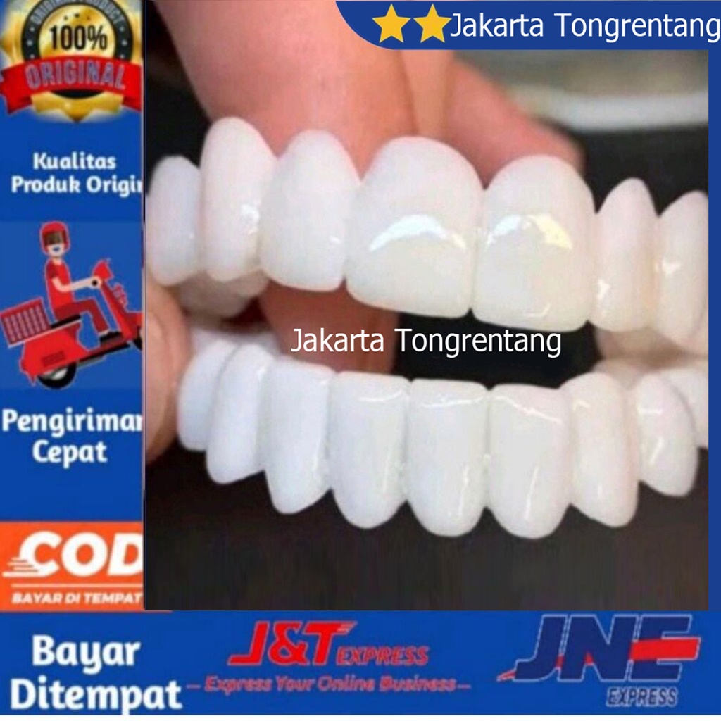 bpom/Original 100% Snap on Smile Authentic / Gigi Palsu Snap On Smile 1 Set Atas Bawah/gigi palsu te