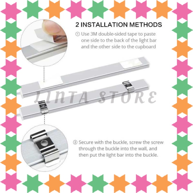 AIMENGTE Lampu Tempel LED Sensor Infrared SMD 2835 5V - D2835