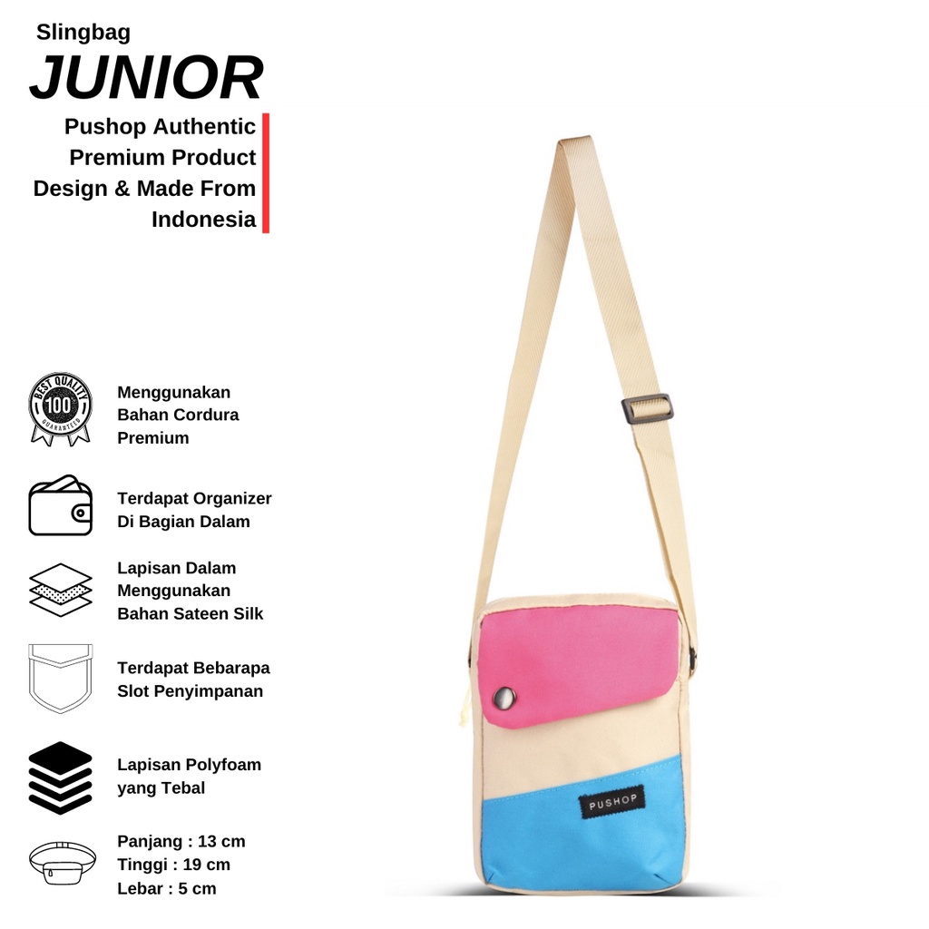 Tas Selempang PUSHOP AUTHENTIC Junior.