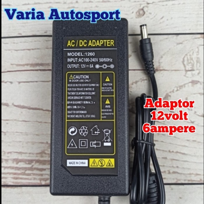 ADAPTOR 12V 6A ADAPTOR POMPA DC