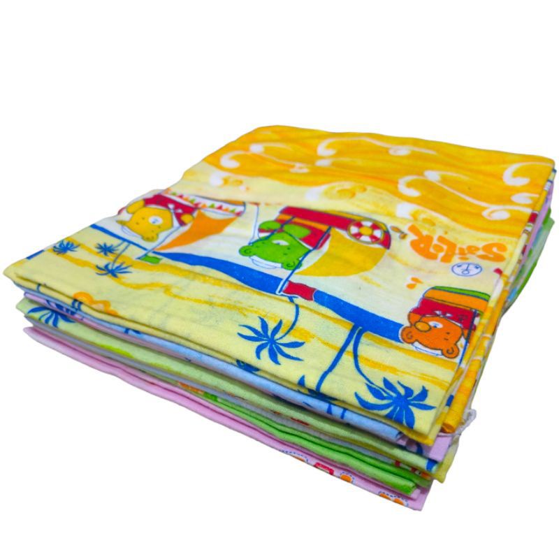 1 Lusin (12 Pcs) Bedong Bayi / Gedong Bayi Murah 70 x 90 cm