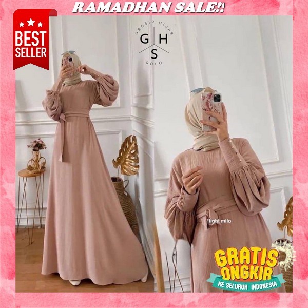 Gamis Terbaru 2023 Baju Gamis Lebaran 2023 Fashion Muslim Model Gamis Wanita Cewek Jumbo Terbaru Kek