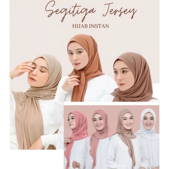 Hijab segitiga instan jersey