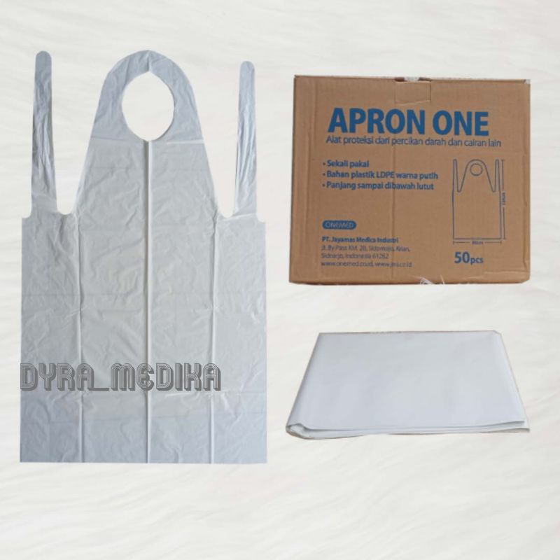 APRON ALAT PELINDUNG DIRI PLASTIK ONEMED / APD APRON PLASTIK ONEMED