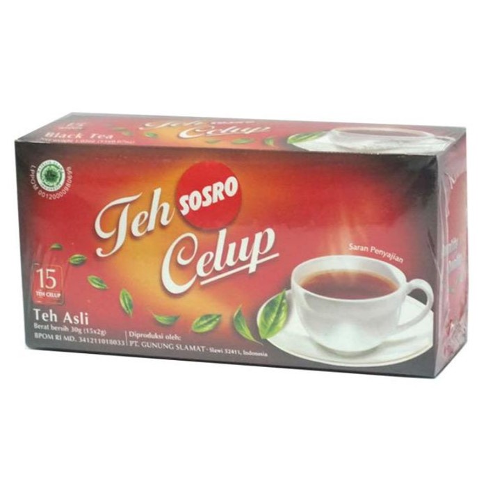 

TEH CELUP SOSRO 30 GRM ISI 15