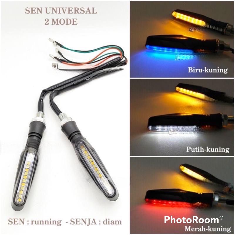 SEIN RUNNING LAMPU SEN RUNNING LED LIDI 2 MODE UNIVERSAL SEMUA MOTOR BISA