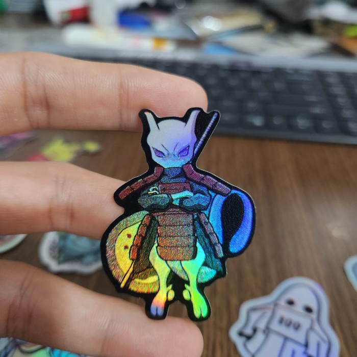 

Sticker Hologram Anime - PSH1539 - Pokemon - Mewtwo