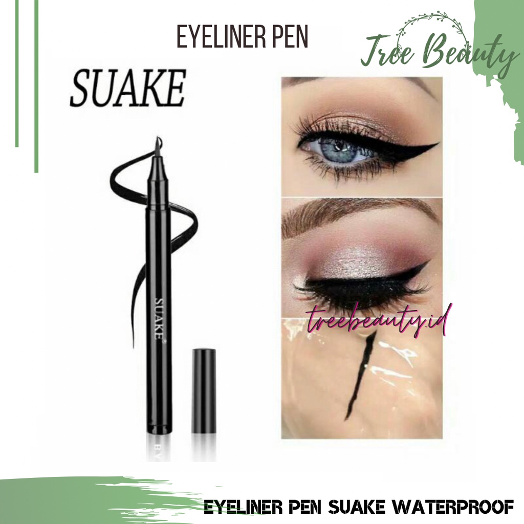 Eyeliner Pen Waterproof Pensil Alis Cair Warna Hitam Anti Air Make Up