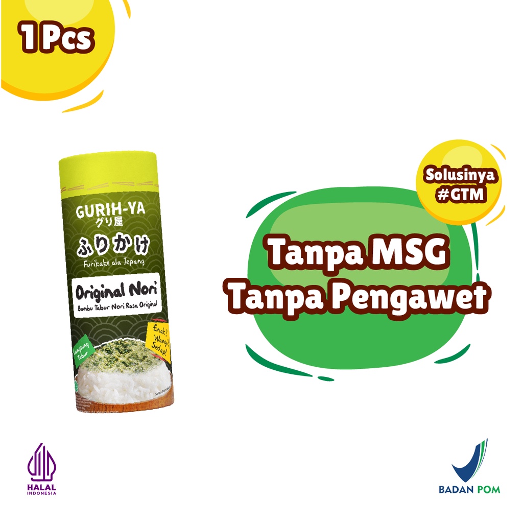 

Gurih-ya Original Seaweed - Bottle 45g
