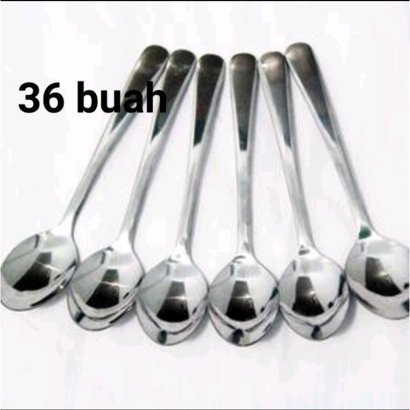 3Lusin (36pcs) sendok makan dan garpu makan polos stainless TEBAL isi 36pcs / sendok garpu makan caffe isi 36pcs / sendok makan stainless tebal isi 36pcs