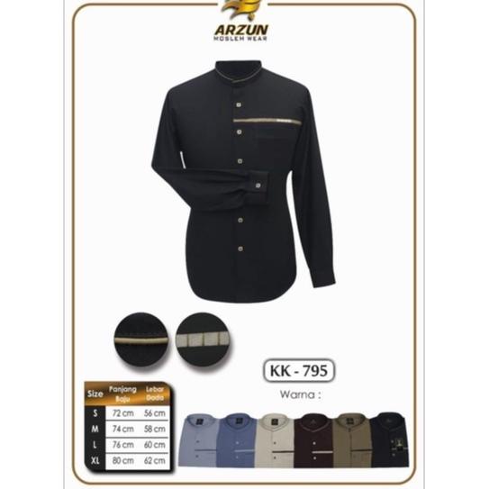 Terbaru Dan Terlaris Koko Pria Moderen Original Arzun. Koko Warna Premium Lengan Pendek Lengan Panja