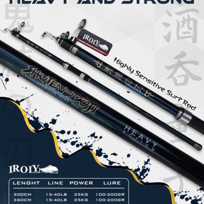 Terlaris Joran Surf Pasiran Shuten Doji Carbon Kaku