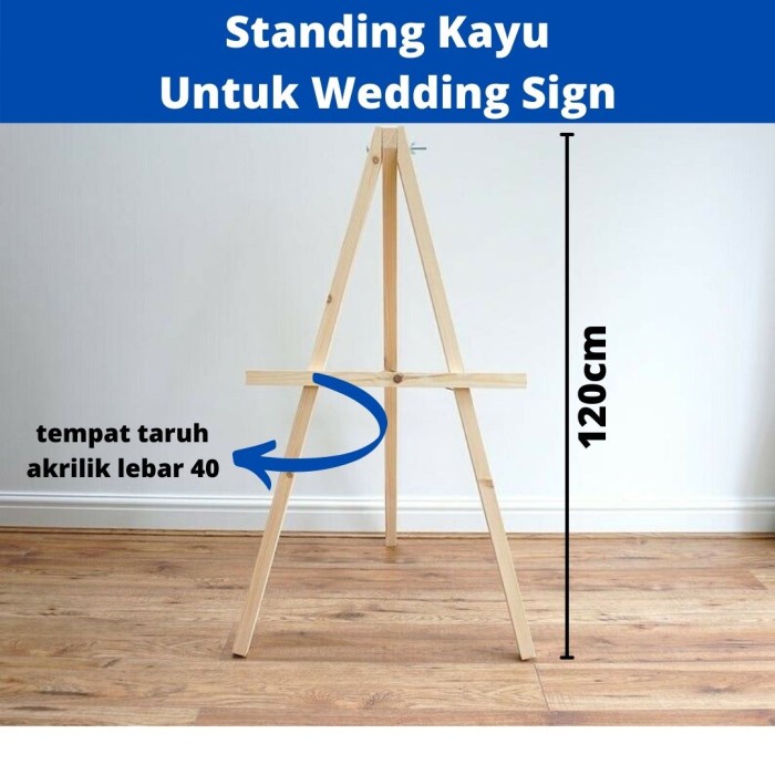 

Terlaris Standing Kayu Easel Wedding Welcome Sign