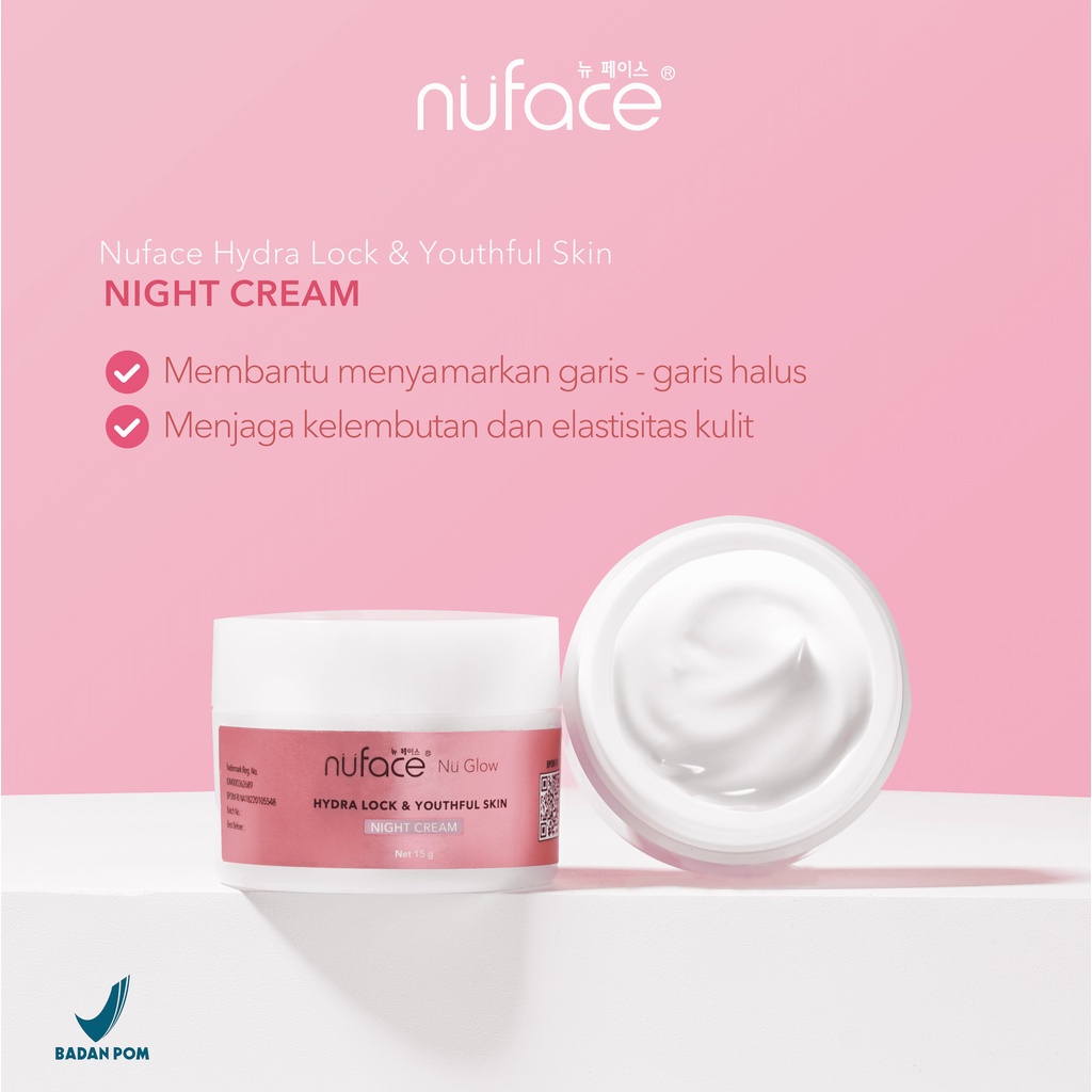 NU FACE HYDRA LOCK &amp; YOUTHFUL SKIN NIGHT SKIN 15g