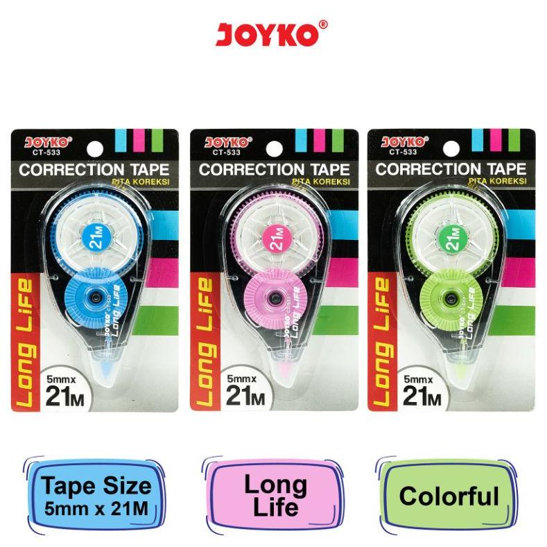

4.4 Promo >> Correction Tape / Pita Koreksi Joyko CT-533( 21m) / (1pcs)