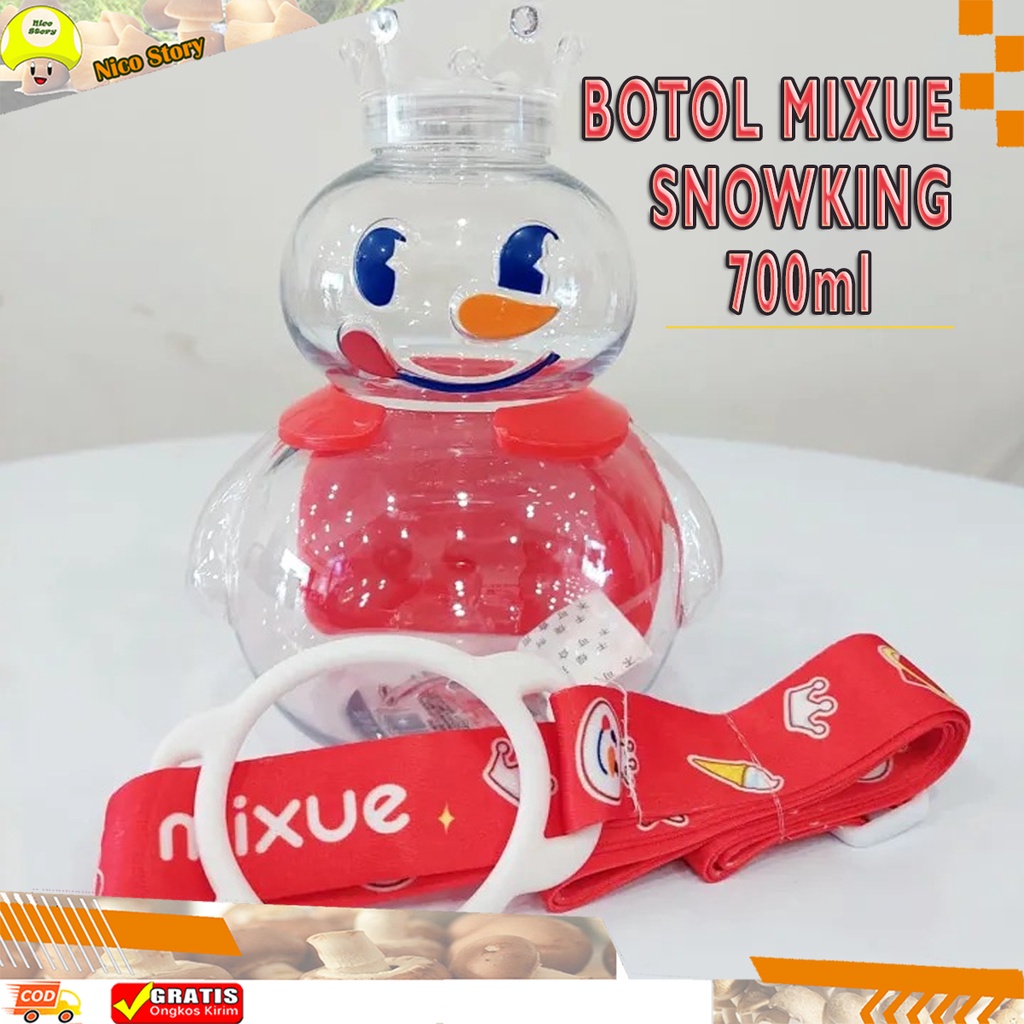 (NCS) Botol Minum Plastik Tumblr Mixue Wang 700ml Snowking MIXUE Tumbler Tempat Minum Limited Edition