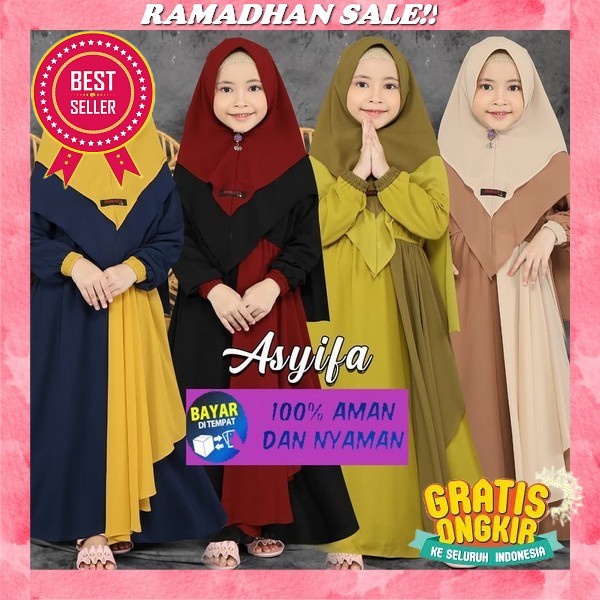 Gamis Anak Terbaru2023 Model Terbaru Bahan Crinkle Gamis Anak Renda Gamis Anak Perempuan Umur 11 12 