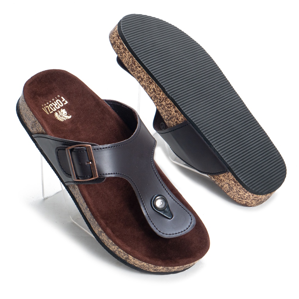 Moralist - Sandal Jepit Pria Casual Sendal Kulit Premium Model Classic Birken SFL02