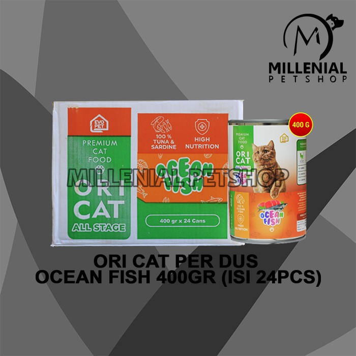 Makanan Kucing Basah Ori Cat Kaleng Wet Food Grosir Dus 24 PCS 400GR