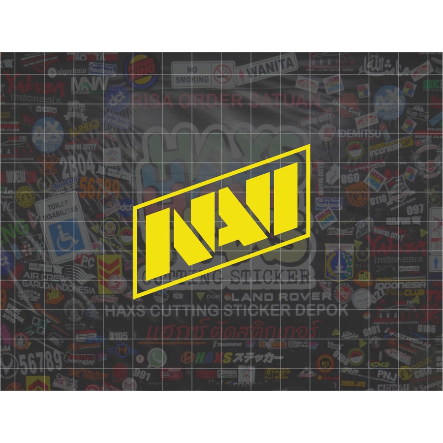 Cutting Sticker NAVI Ukuran 6 cm Untuk Motor Mobil