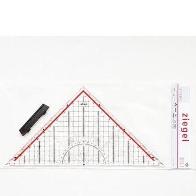 Ziegel Penggaris Segitiga - Penggaris Mor 30Cm