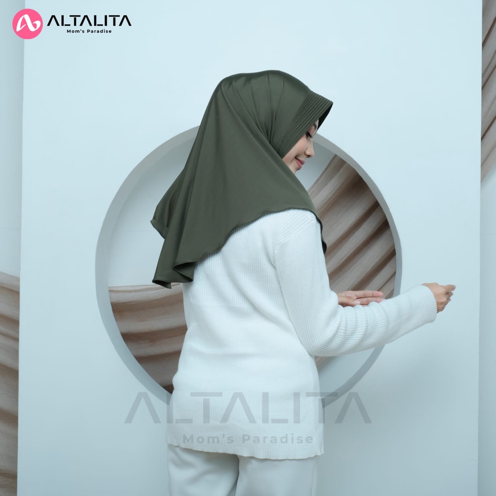 Altalita - Jilbab Sport Instan Menutup Dada Hijab Bergo Hamidah Size M Jersey Premium Kerudung Instan Qaila Penguin Cocok Untuk Sekolah Olahraga Volly Futsal Senam dan Sehari-Hari