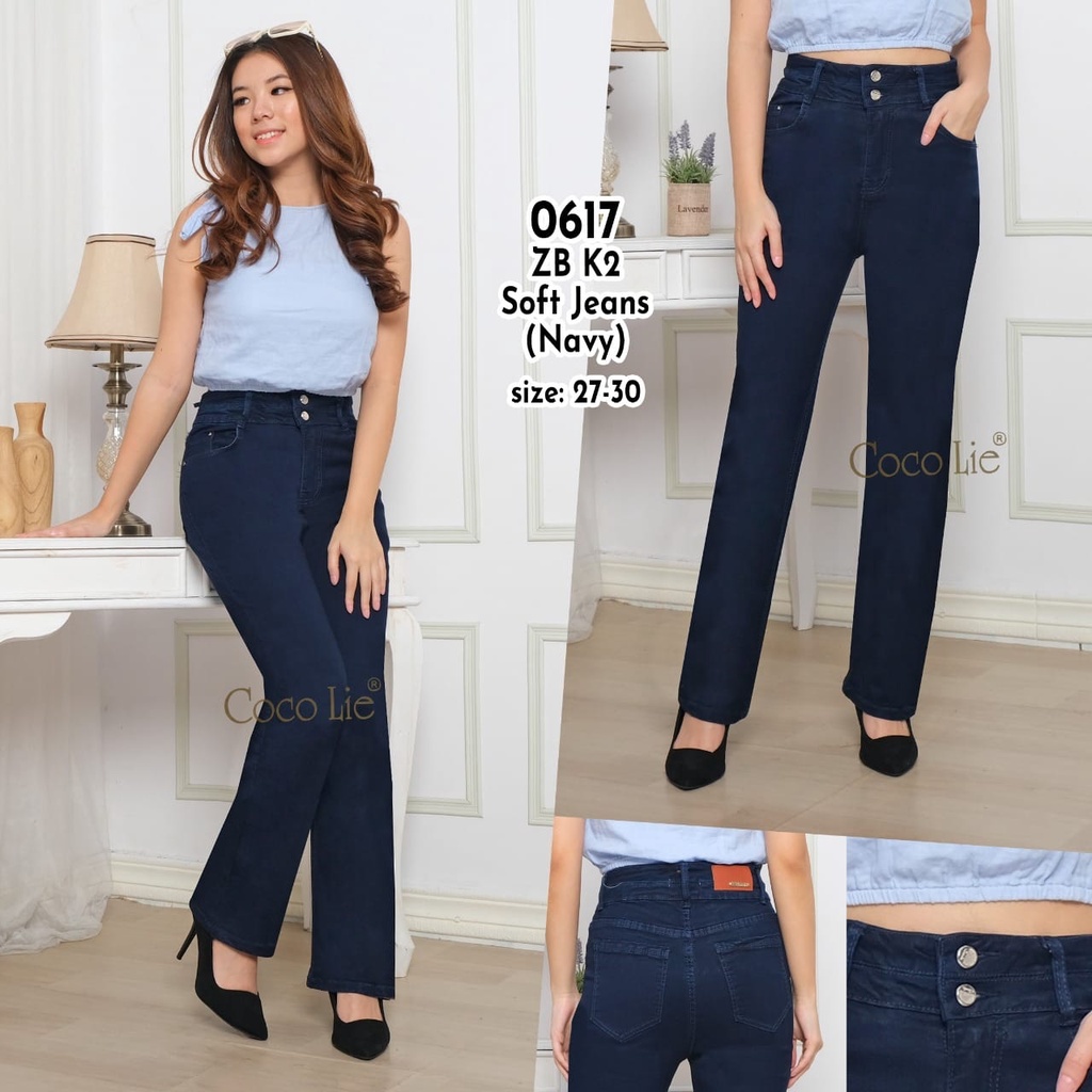 0609 HW K5 Celana Softjeans stretch wanita model terbaru masa kini