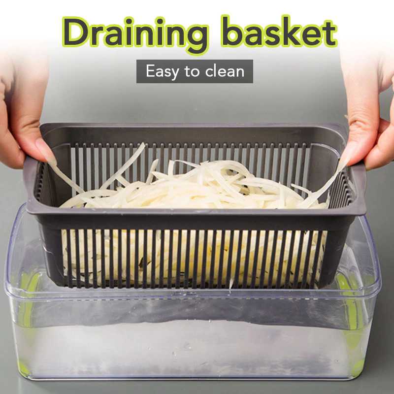 (BISA COD) FTIHSHP MYVIT Parutan Serbaguna Penampung Slicer Draining Basket - PJ494