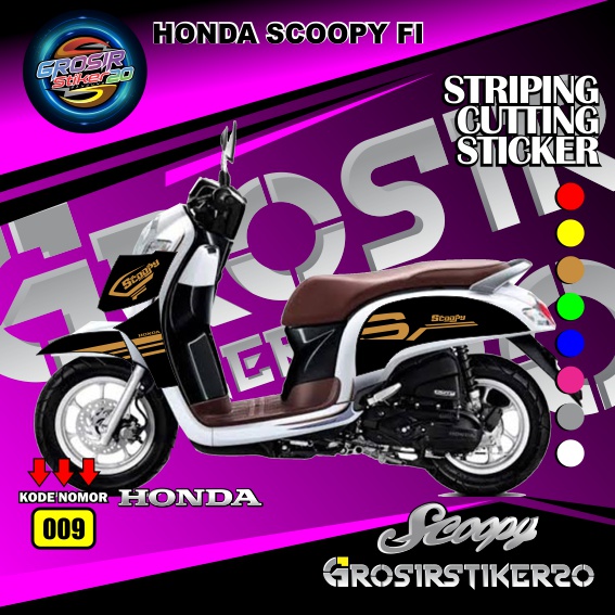 STIKER CUTTING VARIASI HONDA SCOOPY FI / STRIPING CUTTING STIKER HONDA SCOOPY FI / CUTTING STIKER VA