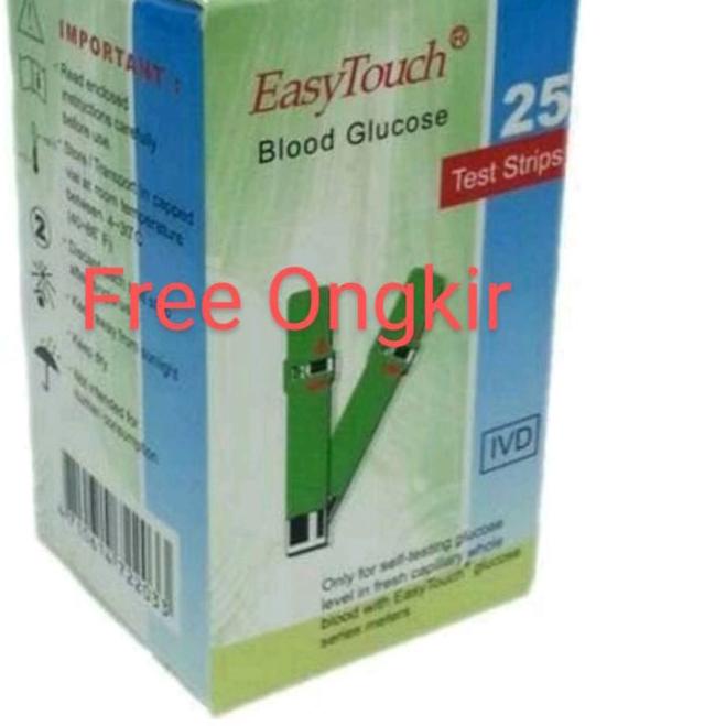 ➽ Free Ongkir Strip gula darah easy touch / strip glucose easy touch / alat cek gula darah / alat te