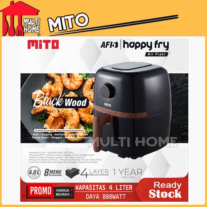 Air Fryer Mito AF5 / AF 5 / AF-5 Wood Series khusus instant / sameday