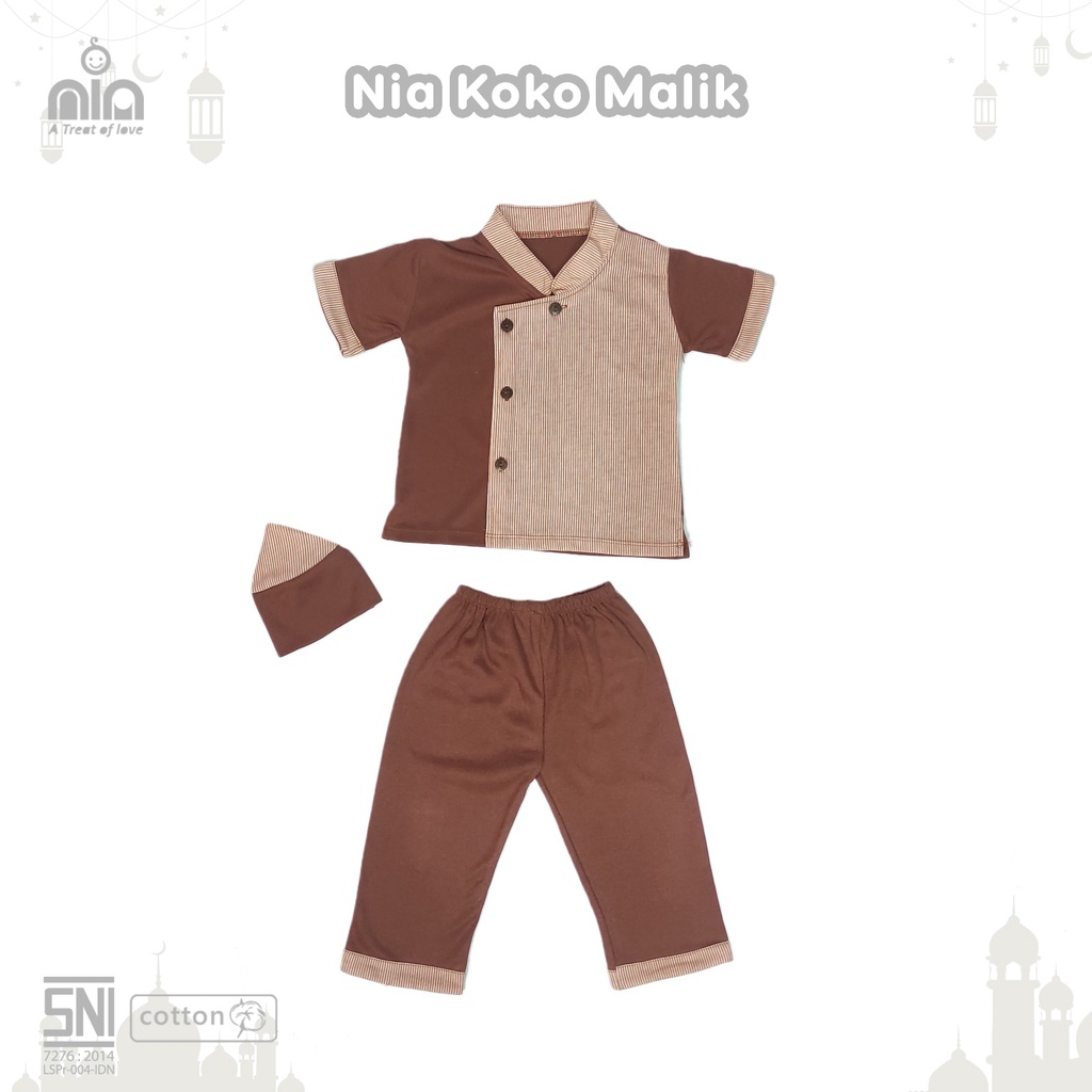 NIA BABY KOKO MALIK - SET PAKAIAN MUSLIM BAYI LAKI LAKI