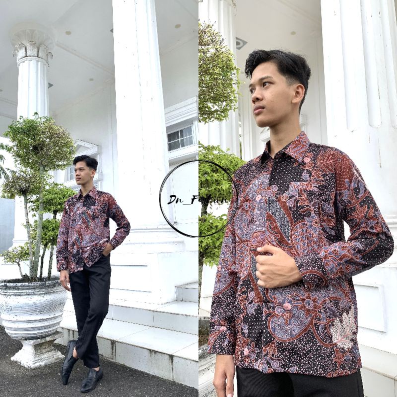 COD//KEMEJA BATIK//KEMEJA PANJANG//KEMEJA ROSEGOLD/PINK//TERLARIS