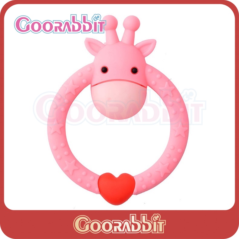 Teether Bentuk Jerapah Lucu Bahan Silikon