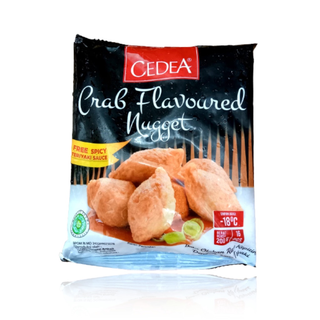 Cedea Crab Flavoured Nugget 200GR Naget Kepiting Free spicy