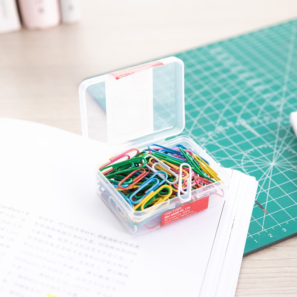 

Deli E0024 Klip Kertas 100 Pcs Paper Clips Kantor Sekolah Multi Warna 29 mm