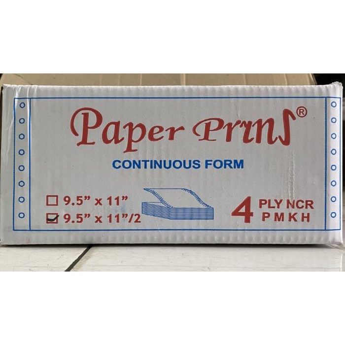 

Continuous Form / Kertas Komputer Paper Prins 91/2x11 4ply:2 (K4:2)