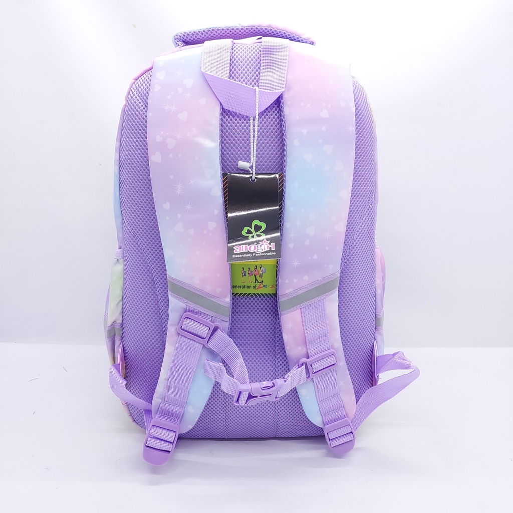 Tas Alto Girl Parasut Nilon Galaxy Rainbow 17 INCHI MURAH BARU ORIGINAL / Tas Sekolah ALTOGIRL SD SMP SMA KULIAH MOTIF PELANGI 17 INCHI ORI / TAS LAPTOP ALTOGIRL MOTIF RAINBOW 17 INCH MURAH / RANSEL SEKOLAH ALTOGIRL 17&quot;/ TAS PUNGGUNG ALTOGIRL 4 RUANG ORI