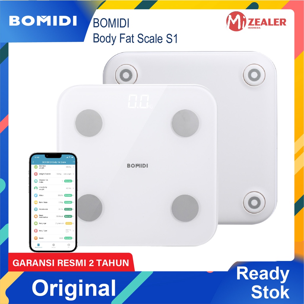 BOMIDI Body Fat Scale S1 Timbangan Badan Smart Scale Digital Timbangan Scale