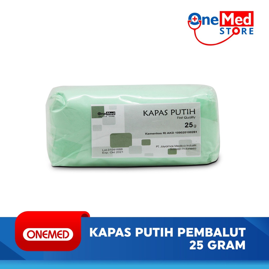 Kapas Putih pembalut OneMed 25gram