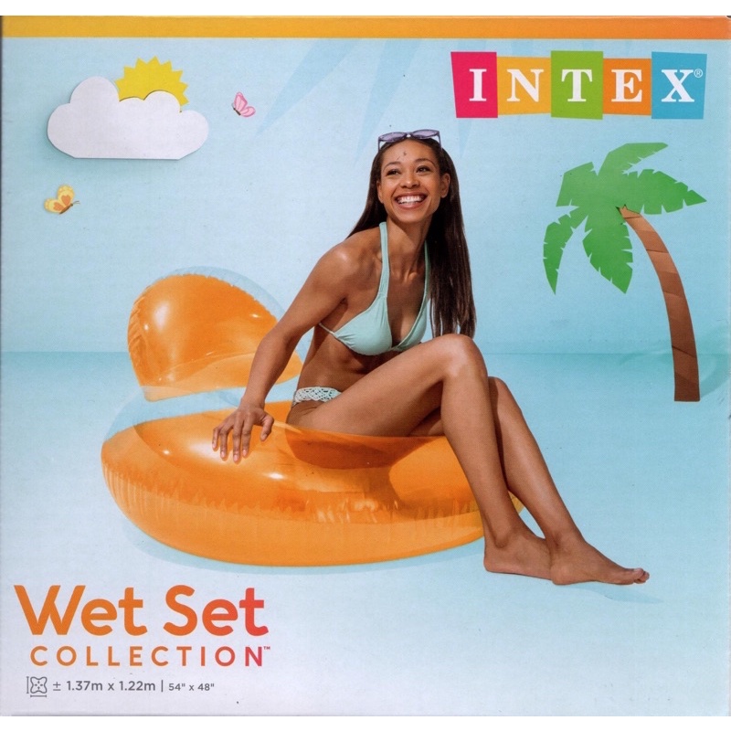 KASUR AIR PILLOW BACK LOUNGE 58889 INTEX KASUR AIR
